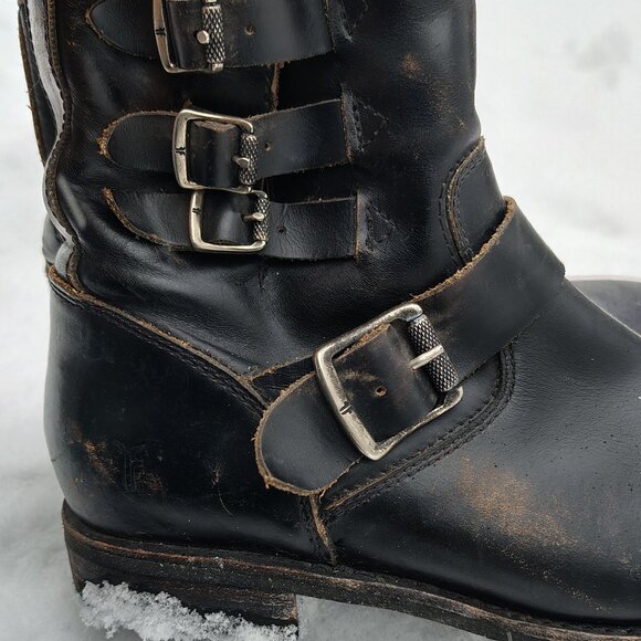 Black Boots Frye ankle Boots size 8.5B woman's/7man's - Picture 2 of 7